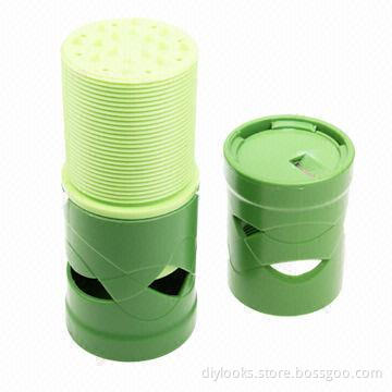 2013 Eco-friendly Green Veggie Twister Easy Fruit Vegetable Cutter Devices, Sized 6 x 6 x 15.5cm